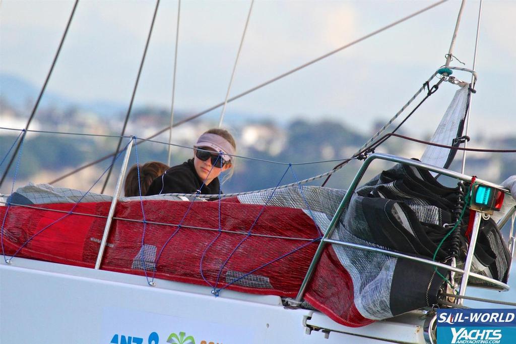 Foredeck Rantan II - ANZ  Fiji Race Start - June 4, 2016 © Richard Gladwell www.photosport.co.nz